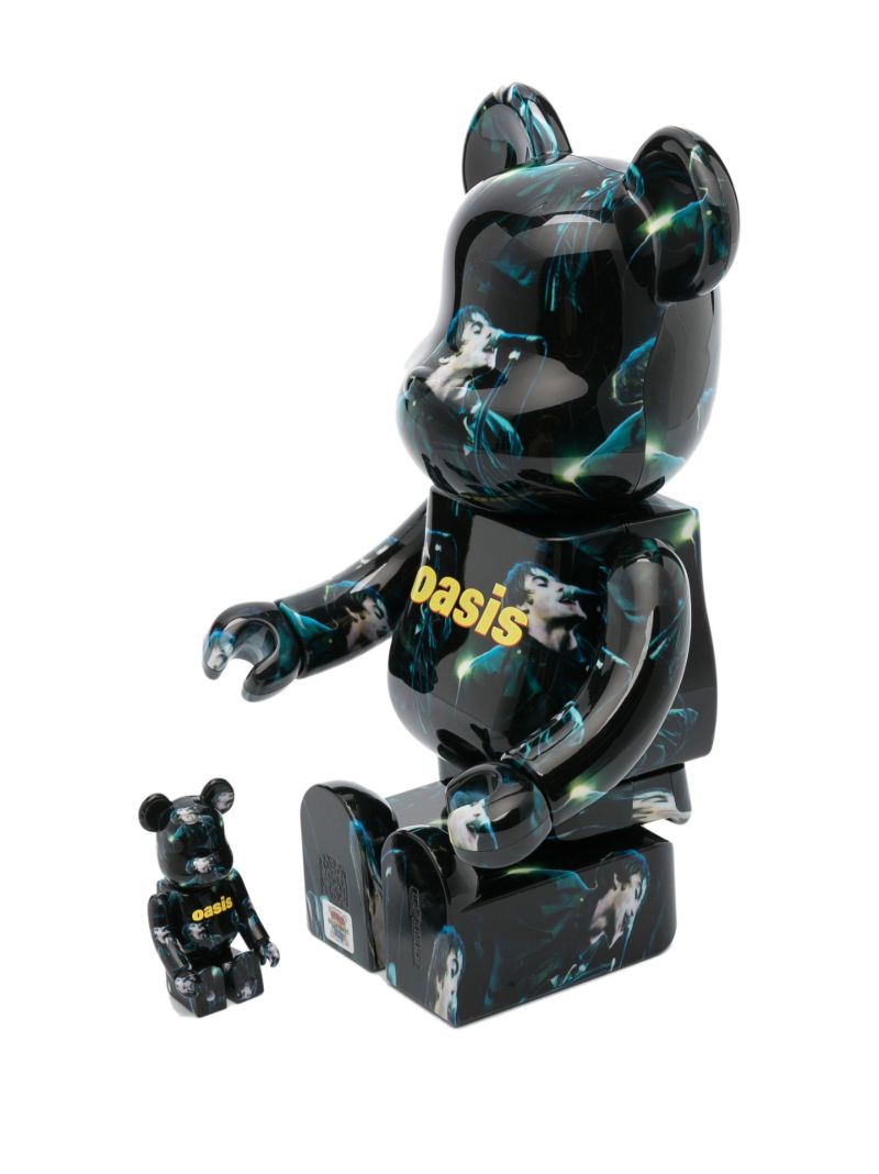 Black Be@rbrick Oasis Liam Gallagher 100% and 400% Set