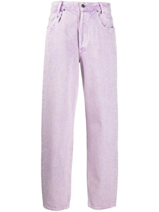 Purple Tapered Baggy Jeans