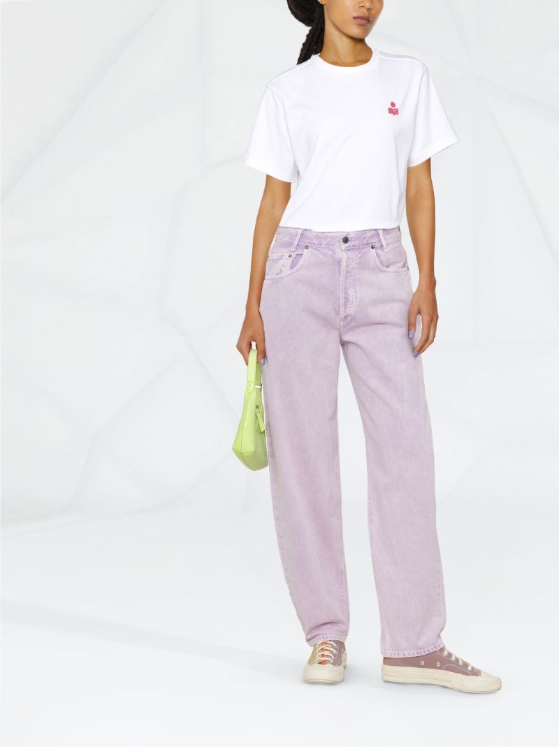 Purple Tapered Baggy Jeans