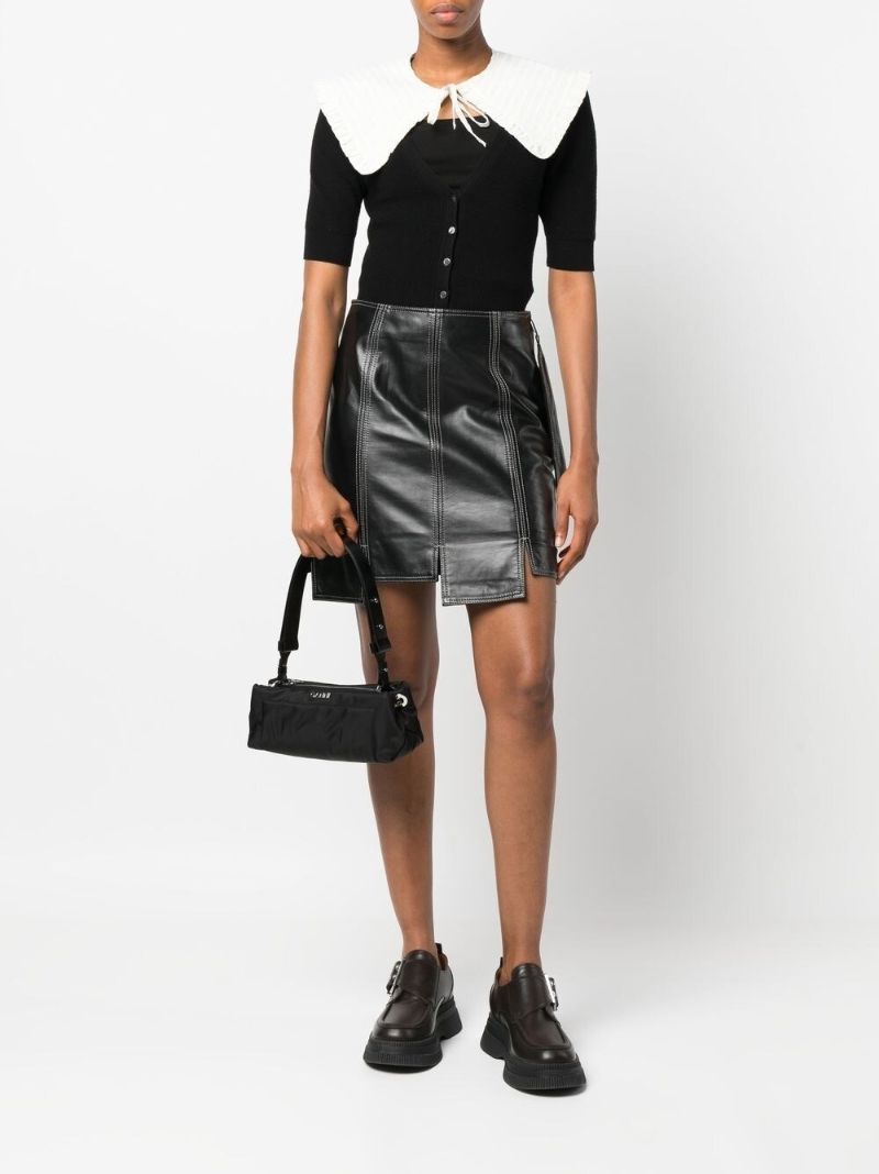 Black Pillow Shell Mini Bag