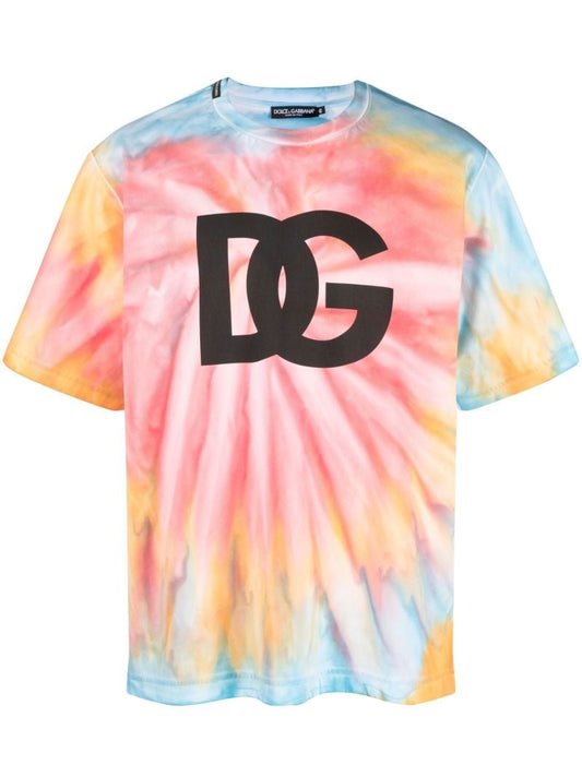 Multicolour Tie-dye Technical Jersey T-shirt