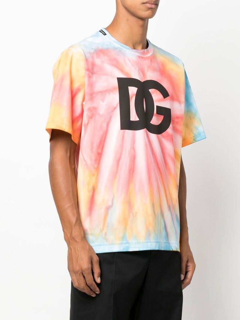 Multicolour Tie-dye Technical Jersey T-shirt