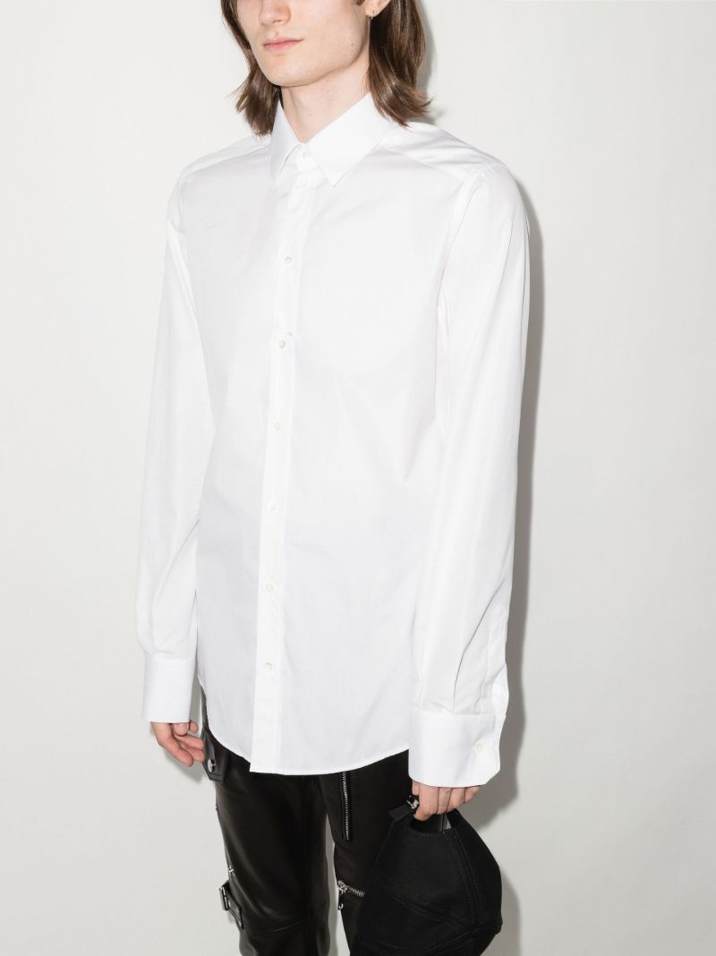 White Cotton Poplin Shirt