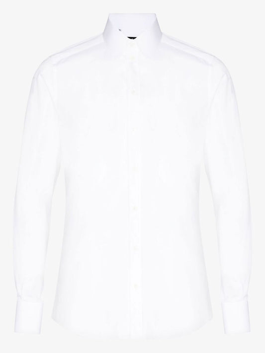 White Cotton Poplin Shirt