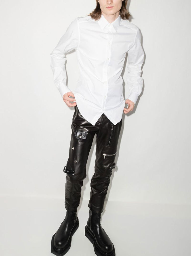 White Cotton Poplin Shirt