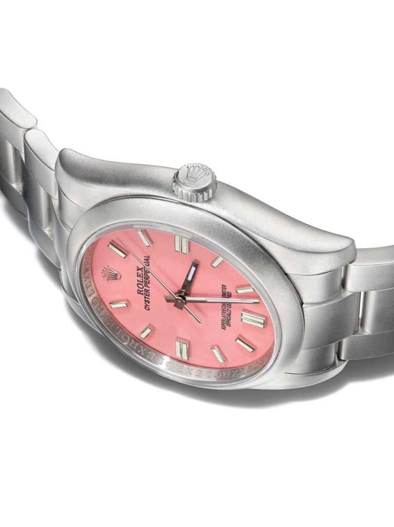 Customised Pre-owned Stainless Steel Rolex Oyster Perpetual Watch