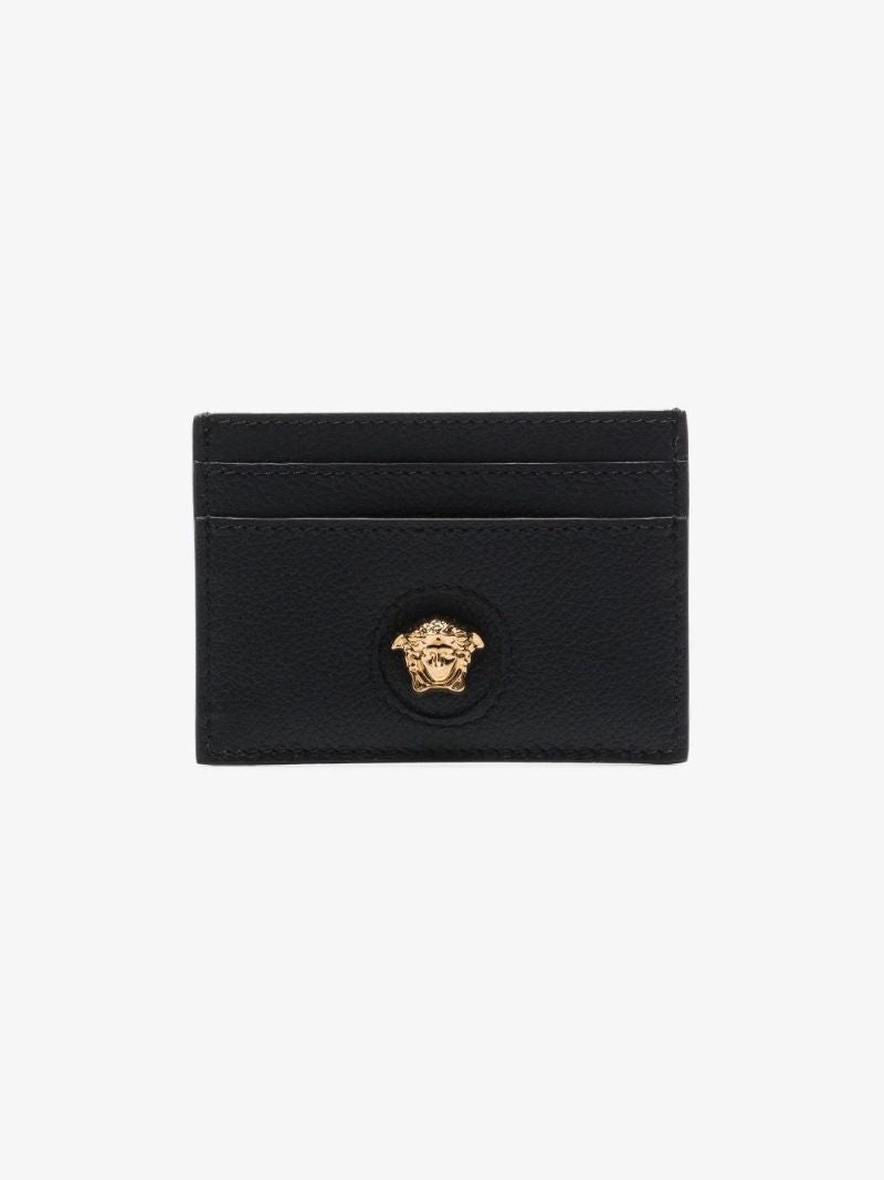 Black Medusa Head Leather Cardholder