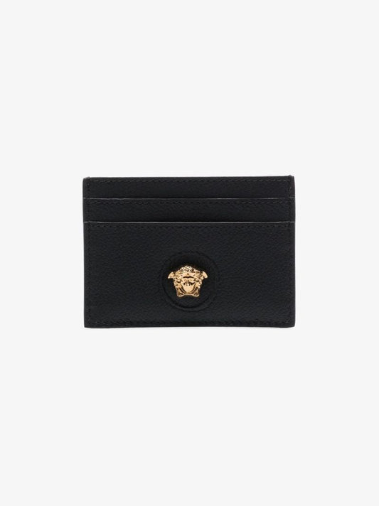 Black Medusa Head Leather Cardholder