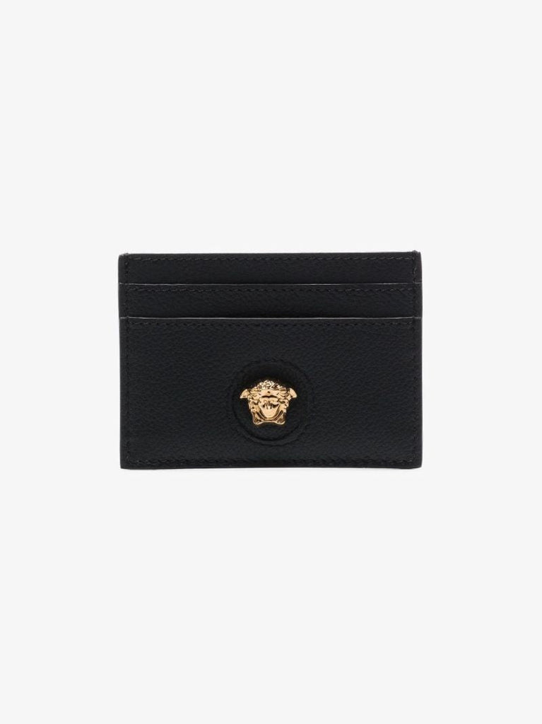 Black Medusa Head Leather Cardholder