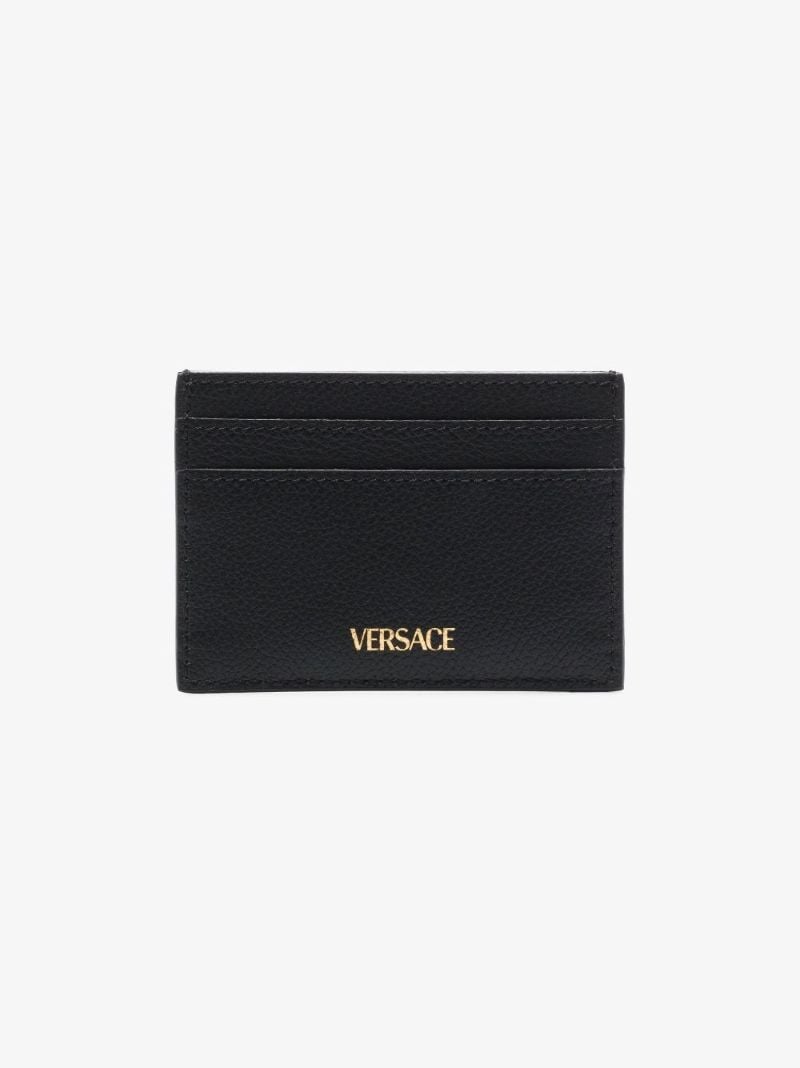 Black Medusa Head Leather Cardholder
