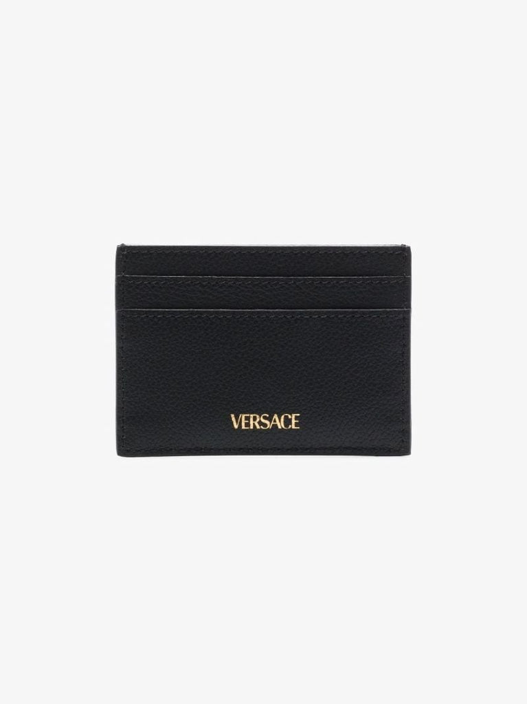Black Medusa Head Leather Cardholder