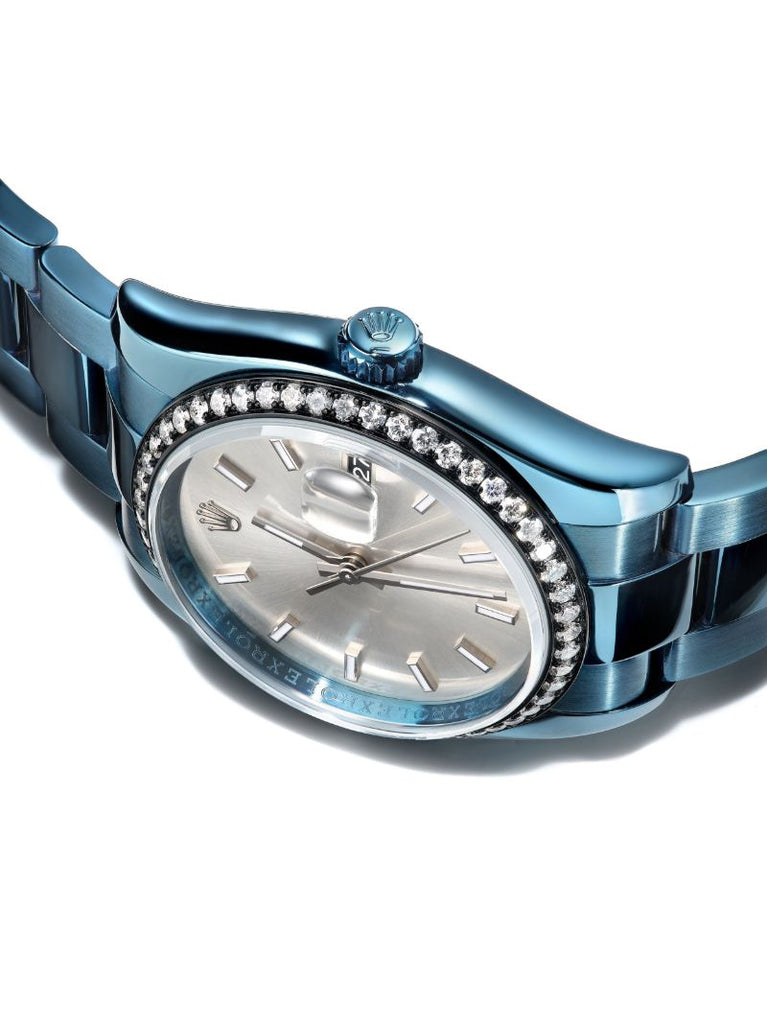 Customised Pre-owned Stainless Steel Rolex Datejust Watch