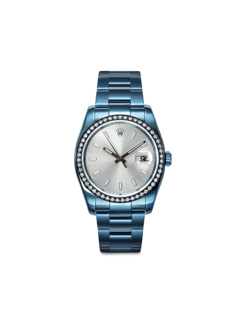 Customised Pre-owned Stainless Steel Rolex Datejust Watch