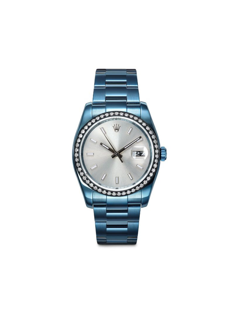 Customised Pre-owned Stainless Steel Rolex Datejust Watch