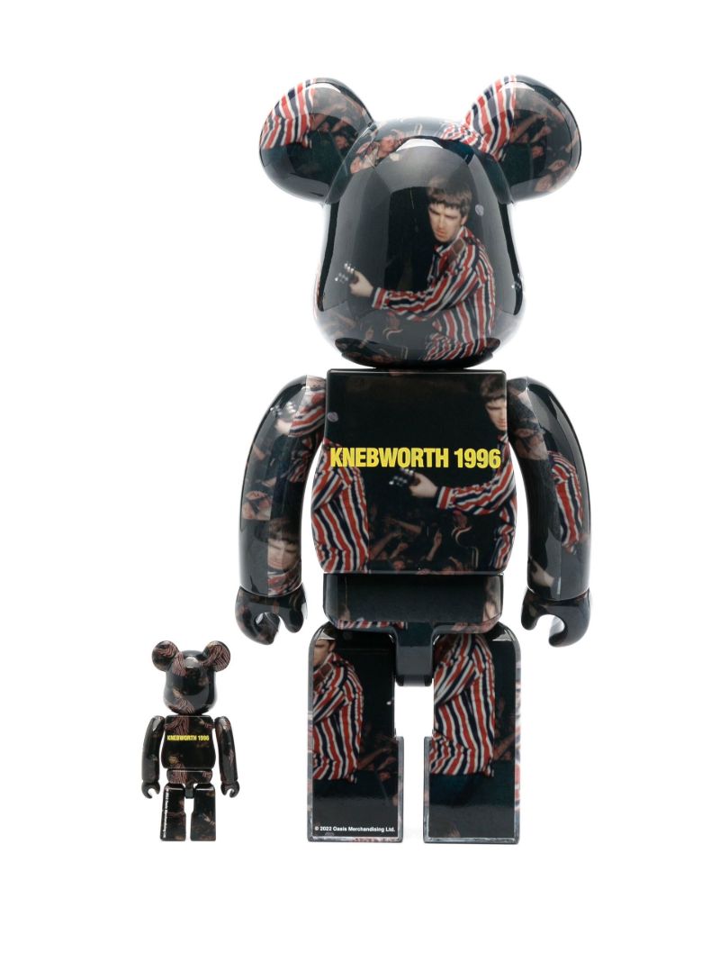 Black Be@rbrick Oasis Noel Gallagher 100% and 400% Set