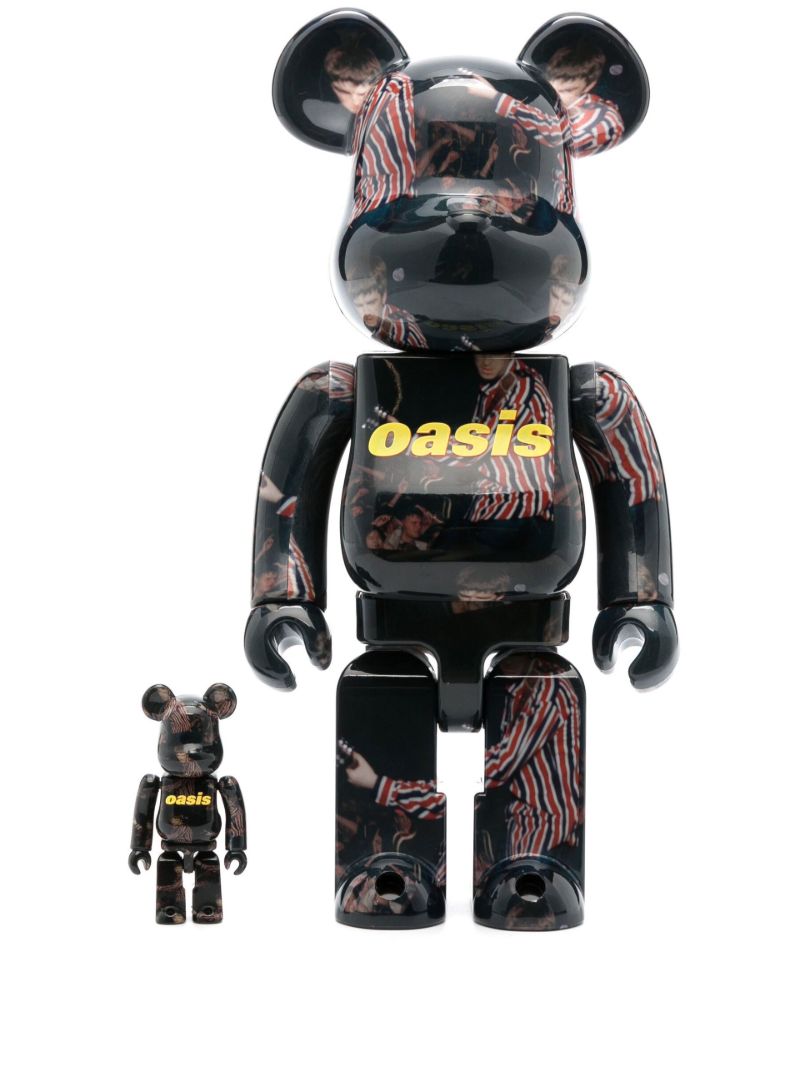 Black Be@rbrick Oasis Noel Gallagher 100% and 400% Set