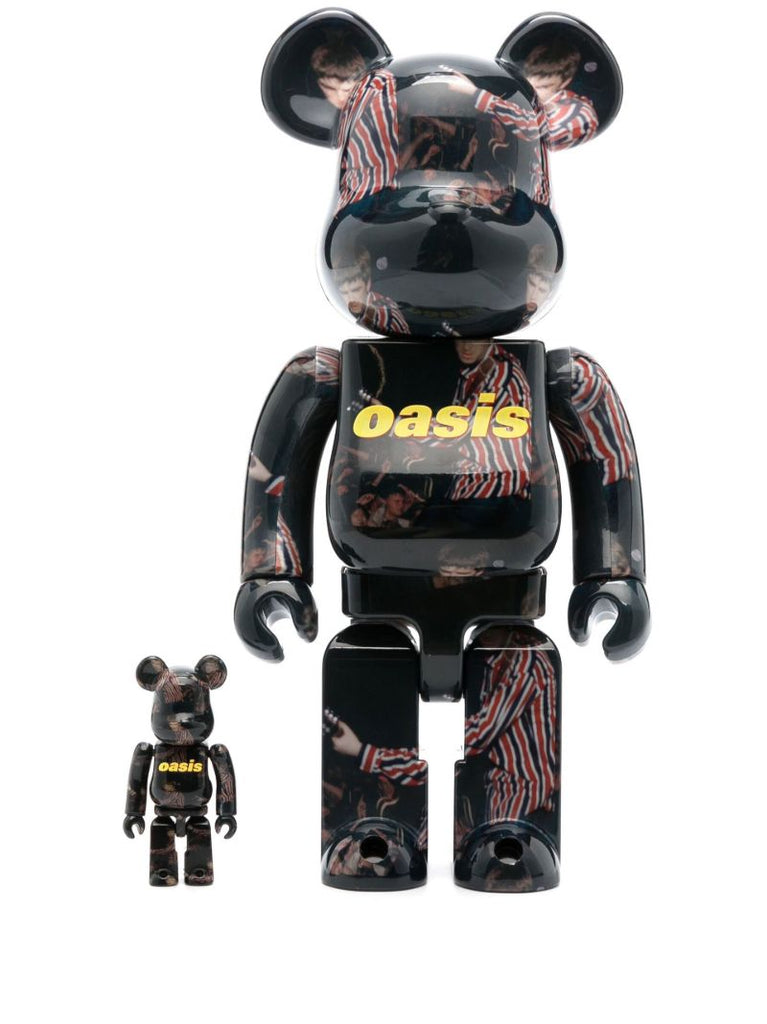 Black Be@rbrick Oasis Noel Gallagher 100% and 400% Set