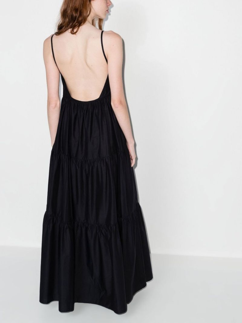 Black the Tiered Maxi Sundress