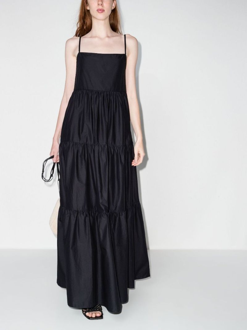 Black the Tiered Maxi Sundress