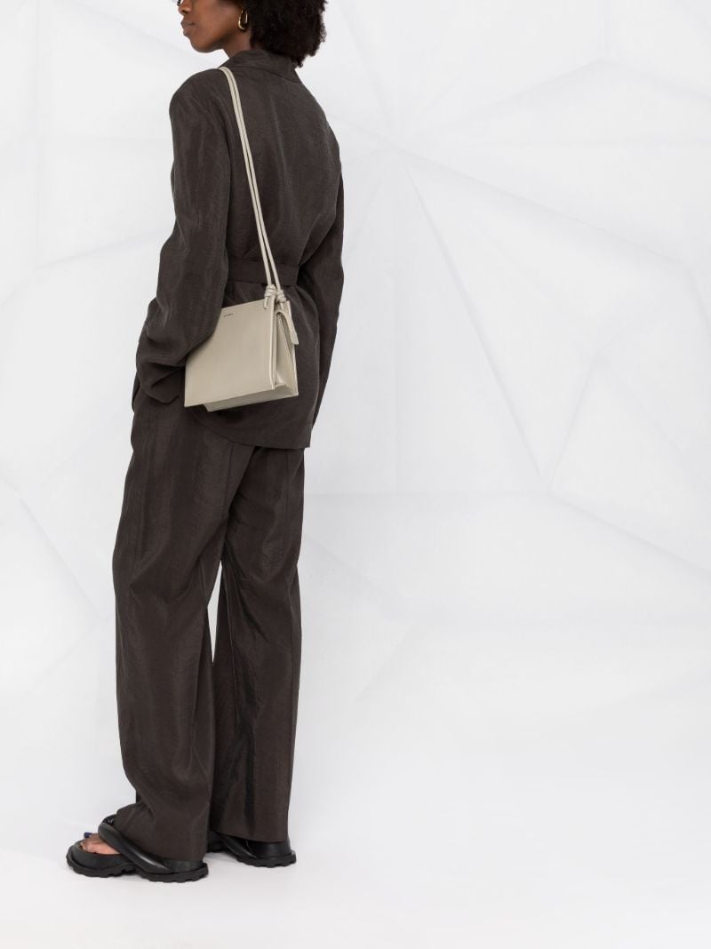 Green Small Twist Leather Shoulder Bag