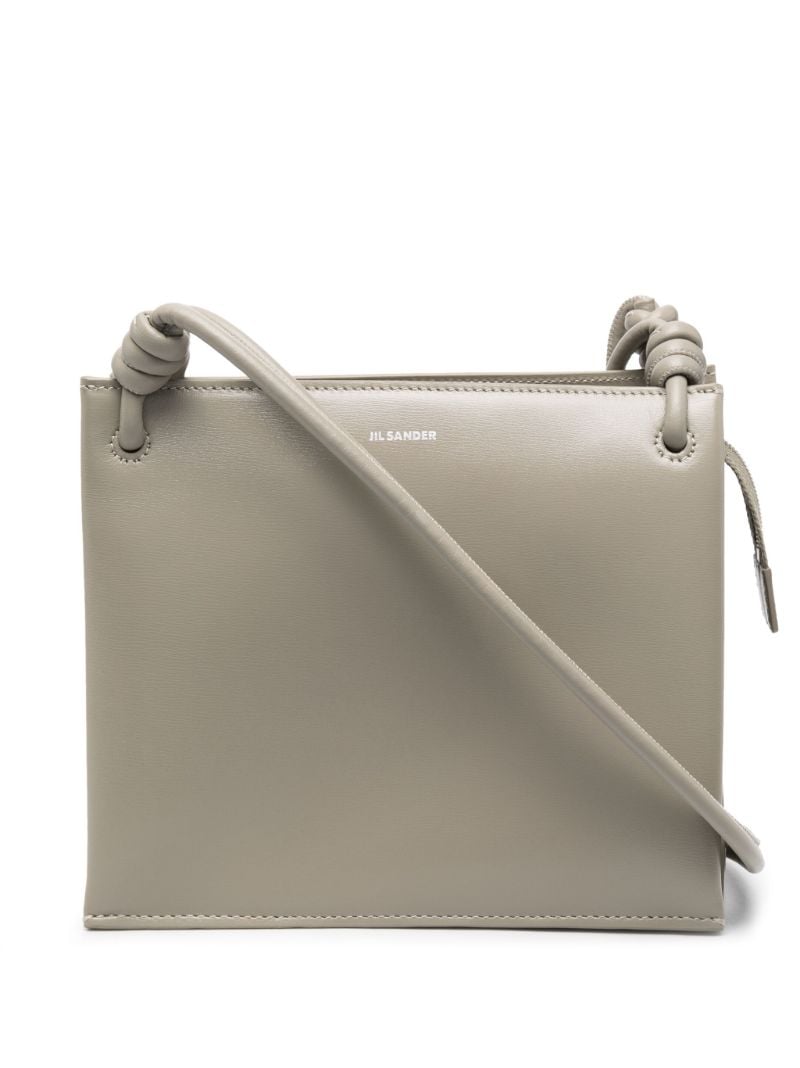 Green Small Twist Leather Shoulder Bag
