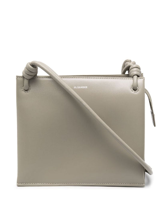 Green Small Twist Leather Shoulder Bag
