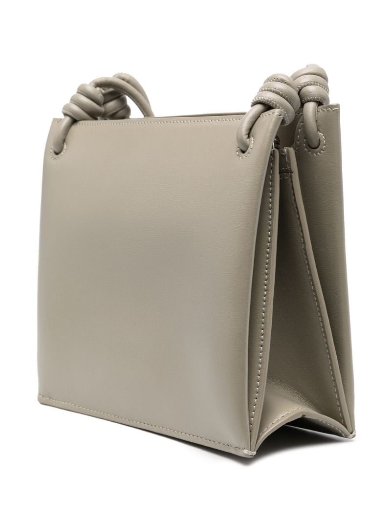 Green Small Twist Leather Shoulder Bag