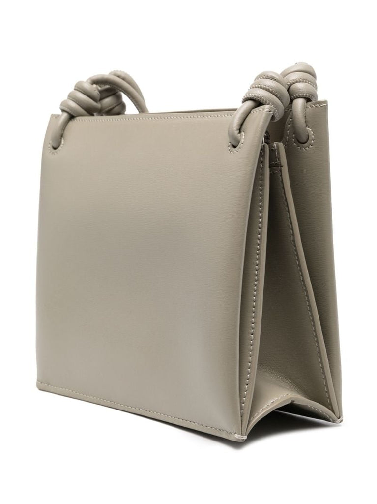 Green Small Twist Leather Shoulder Bag