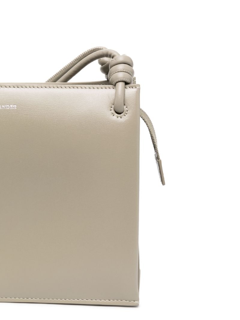 Green Small Twist Leather Shoulder Bag