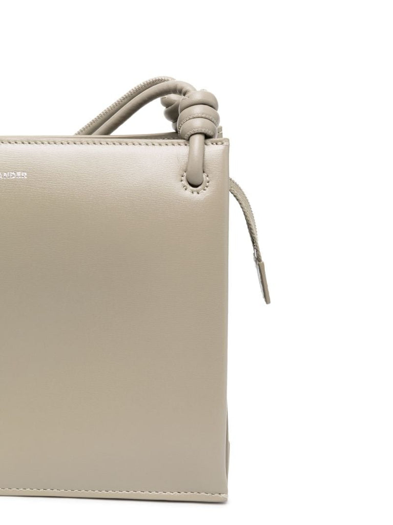 Green Small Twist Leather Shoulder Bag