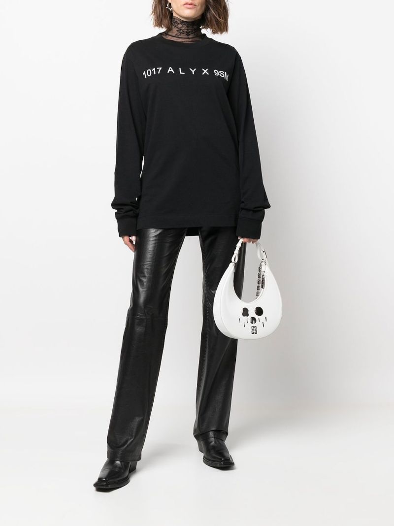 Black Logo Print Cotton T-shirt
