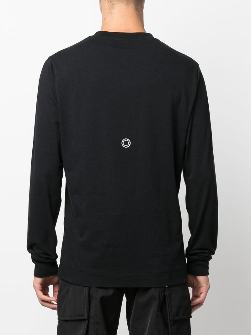 Black Logo Print Cotton T-shirt