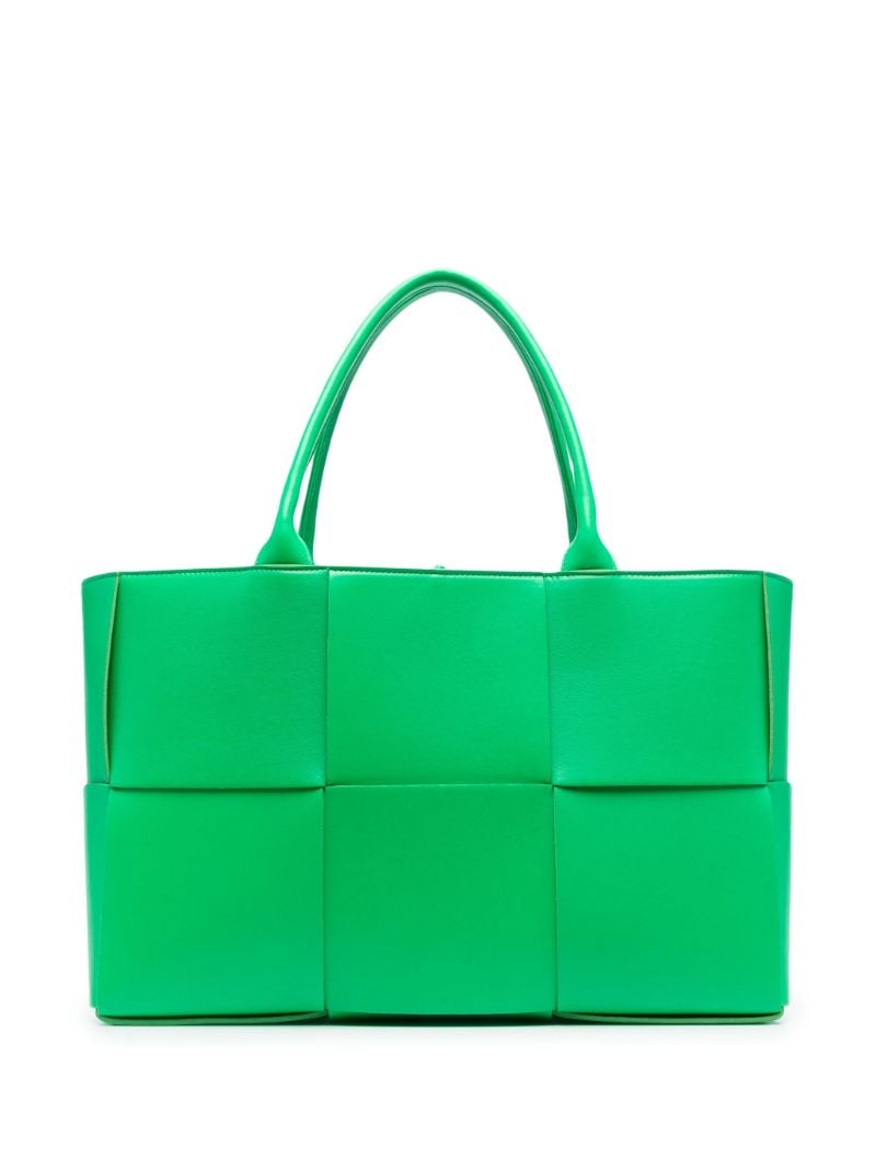Green Arco Intrecciato Tote Bag