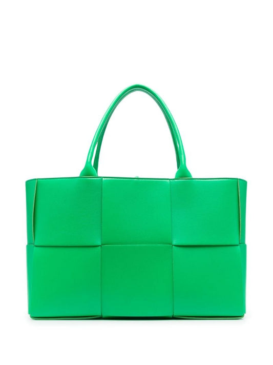 Green Arco Intrecciato Tote Bag