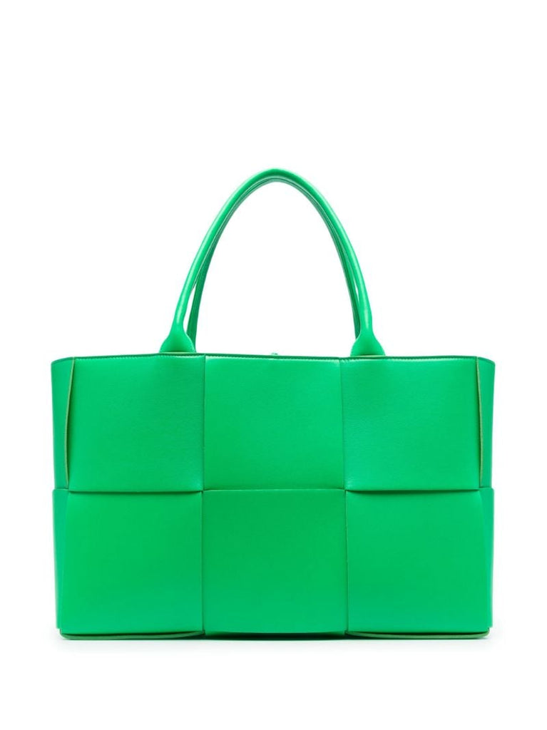 Green Arco Intrecciato Tote Bag