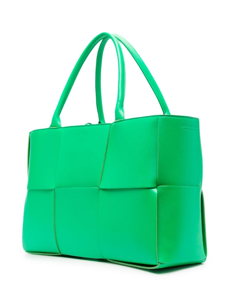 Green Arco Intrecciato Tote Bag
