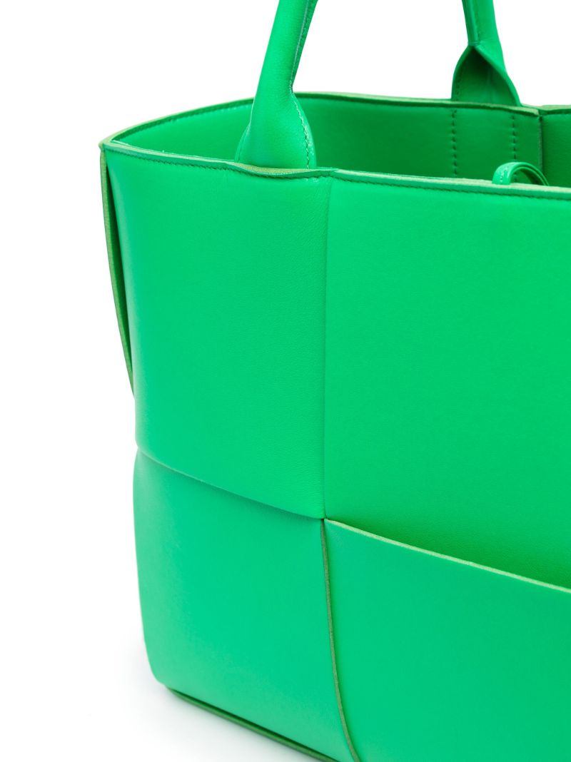 Green Arco Intrecciato Tote Bag