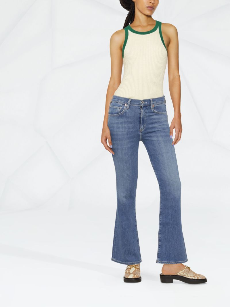 Blue Lilah High-rise Bootcut Jeans