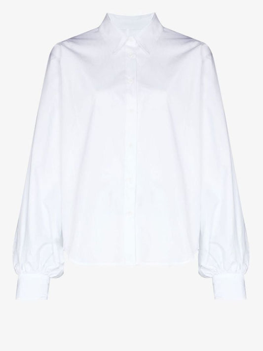 Claire Balloon Sleeve Cotton Shirt