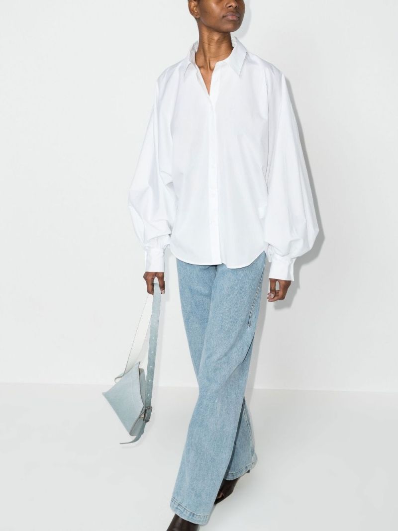 Claire Balloon Sleeve Cotton Shirt