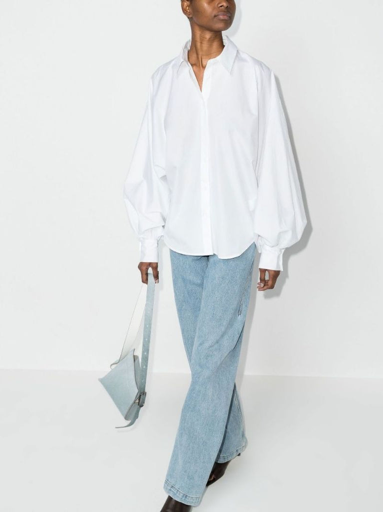 Claire Balloon Sleeve Cotton Shirt
