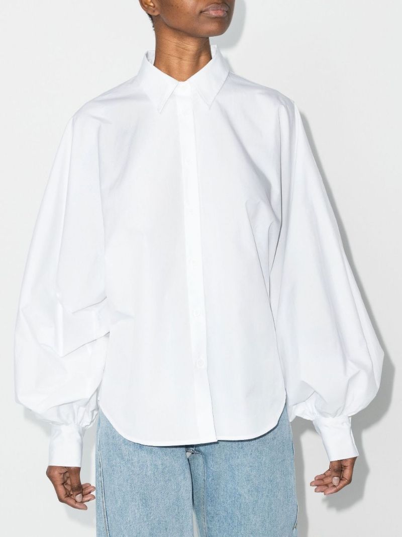 Claire Balloon Sleeve Cotton Shirt