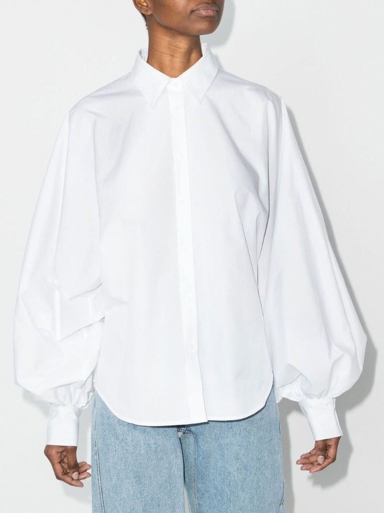 Claire Balloon Sleeve Cotton Shirt