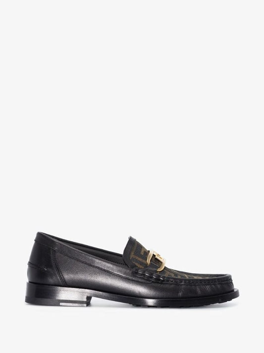 Black Fendi OÃ¢â_x0082_¬â_x0084_¢lock Leather Loafers