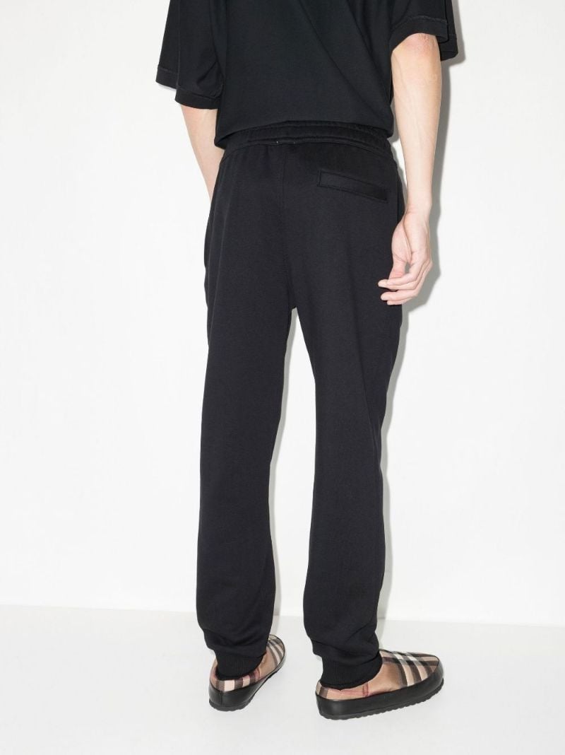 Black Logo Cotton Track Pants