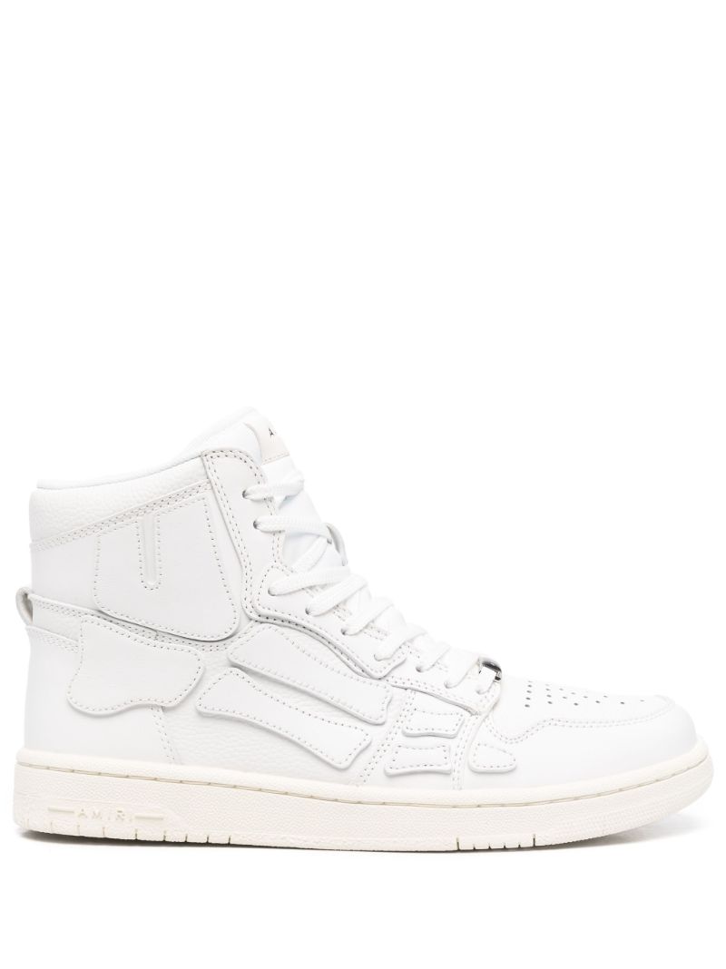 White Skel Top Leather Sneakers