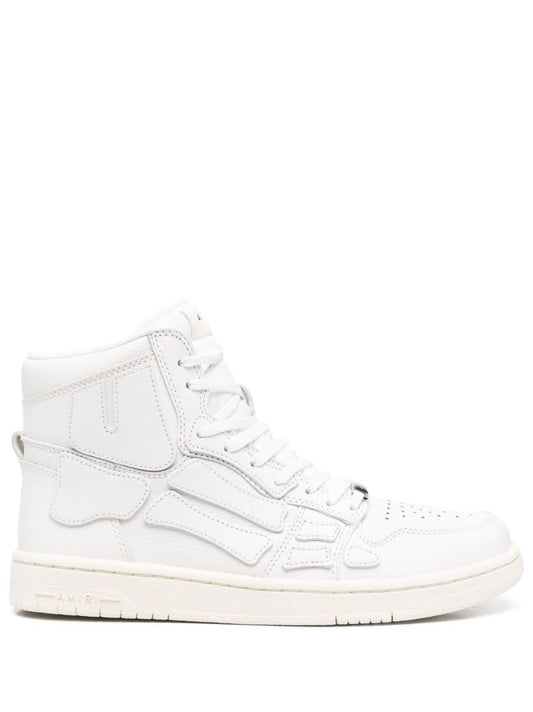 White Skel Top Leather Sneakers