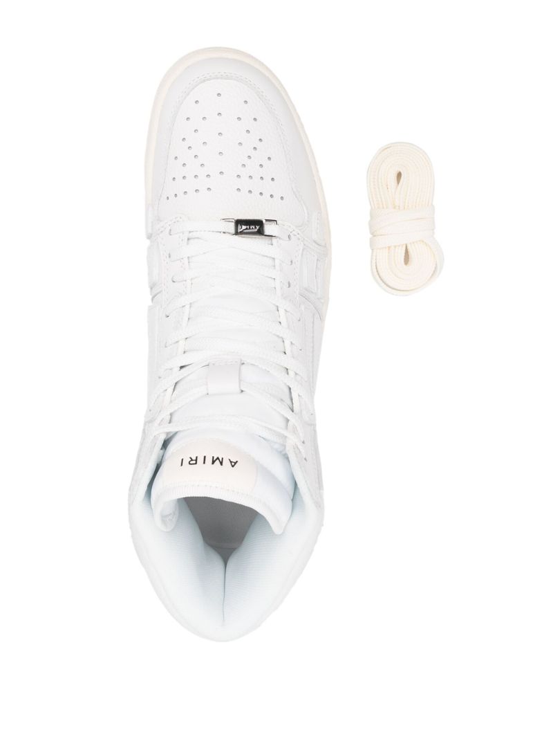 White Skel Top Leather Sneakers