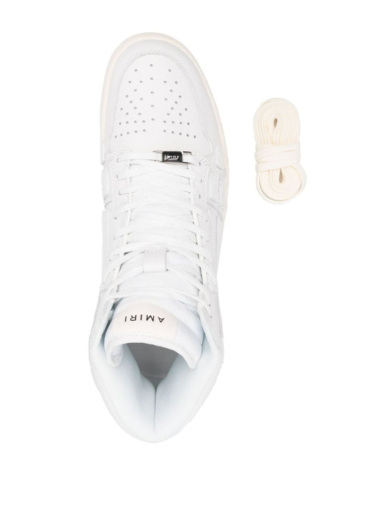 White Skel Top Leather Sneakers