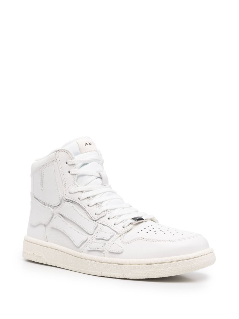 White Skel Top Leather Sneakers